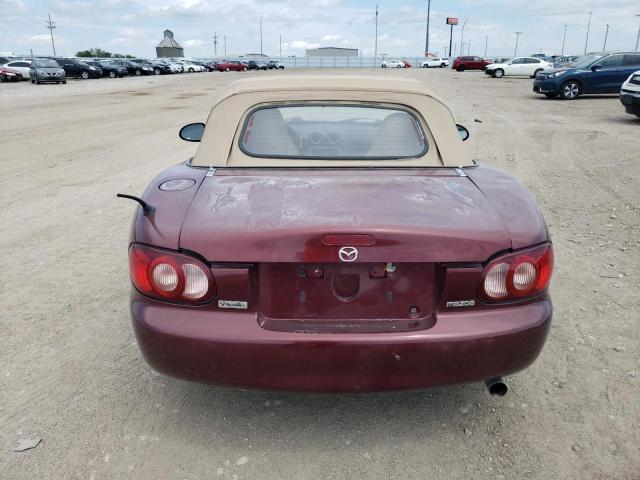 JM1NB353230304410 - 2003 MAZDA MX-5 MIATA BASE BURGUNDY photo 6