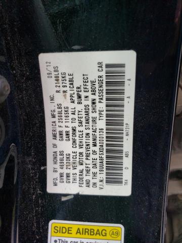 19UUA8F5XDA000136 - 2013 ACURA TL TECH BLACK photo 12