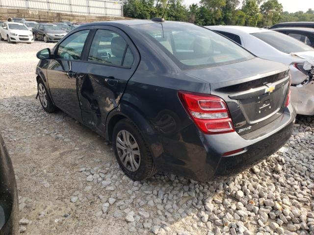 1G1JB5SH3H4139423 - 2017 CHEVROLET SONIC LS 灰色 照片 2