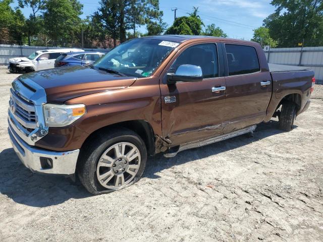 5TFAY5F14EX368030 - 2014 TOYOTA TUNDRA CREWMAX PLATINUM BROWN photo 1