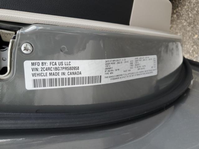 2C4RC1BG7PR580958 - 2023 CHRYSLER PACIFICA TOURING L GRAY photo 14