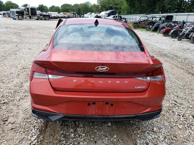 KMHLP4AG7MU146336 - 2021 HYUNDAI ELANTRA LIMITED RED photo 6