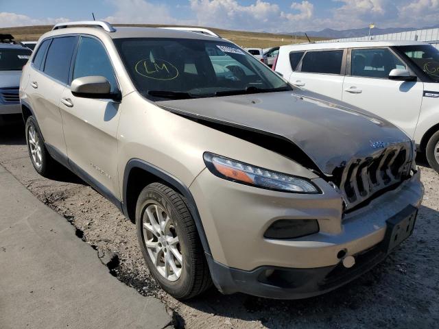 1C4PJMCS9EW230785 - 2014 JEEP CHEROKEE LATITUDE CREAM photo 1