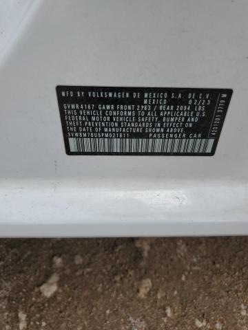 3VWBM7BU5PM021811 - 2023 VOLKSWAGEN JETTA SPORT თეთრი ფოტო 12