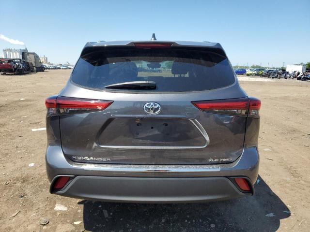 5TDGZRBH2LS023261 - 2020 TOYOTA HIGHLANDER XLE GRAY photo 6