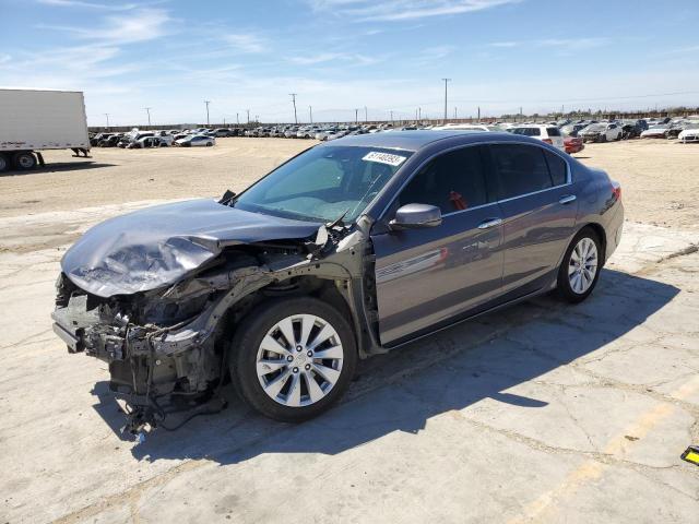 1HGCR3F81FA027360 - 2015 HONDA ACCORD EXL GRAY photo 1