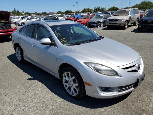 1YVHZ8CH9D5M09481 - 2013 MAZDA 6 GRAND TOURING SILVER photo 4