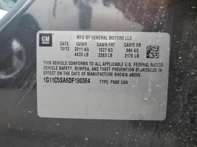 1G11C5SA6DF190364 - 2013 CHEVROLET MALIBU 1LT 灰色 照片 13