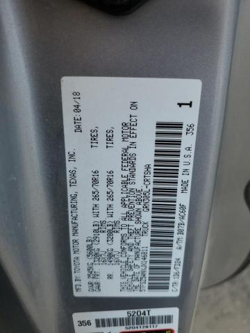 5TFSZ5ANXJX146811 - 2018 TOYOTA TACOMA ACCESS CAB ნაცრისფერი ფოტო 13