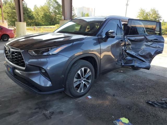 5TDGZRAH9NS140145 - 2022 TOYOTA HIGHLANDER XLE GRAY photo 1