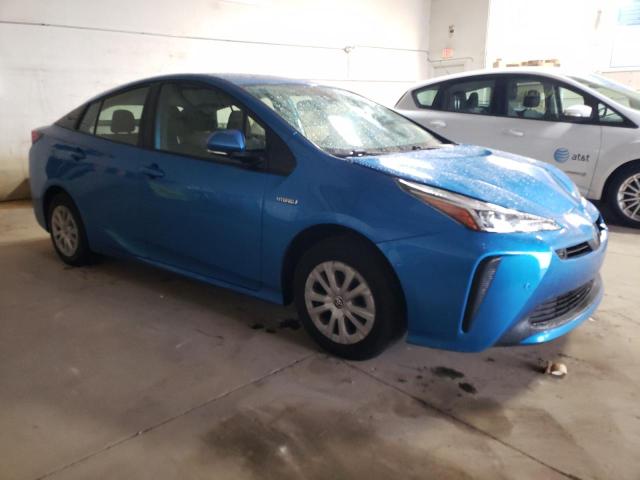 JTDKARFU6L3112180 - 2020 TOYOTA PRIUS L BLUE photo 4