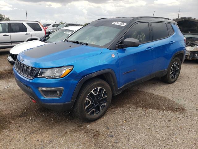 3C4NJDDB0KT834541 - 2019 JEEP COMPASS TRAILHAWK BLUE photo 1