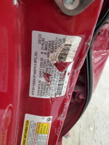 1HGCV1F3XLA135363 - 2020 HONDA ACCORD SPORT RED photo 13