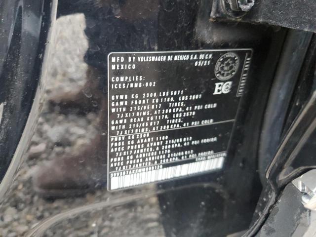 3VV2B7AXXMM099129 - 2021 VOLKSWAGEN TIGUAN SE BLACK photo 14