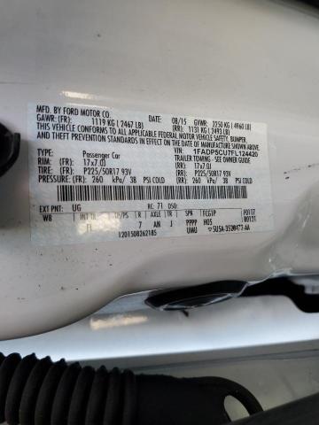 1FADP5CU7FL124420 - 2015 FORD C-MAX PREMIUM SEL WHITE photo 12