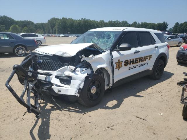 1FM5K8AC0NGA92406 - 2022 FORD EXPLORER POLICE INTERCEPTOR WHITE photo 1