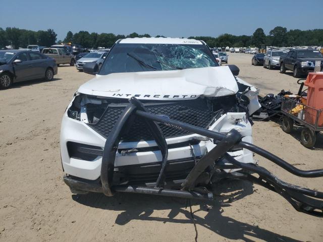 1FM5K8AC0NGA92406 - 2022 FORD EXPLORER POLICE INTERCEPTOR WHITE photo 5