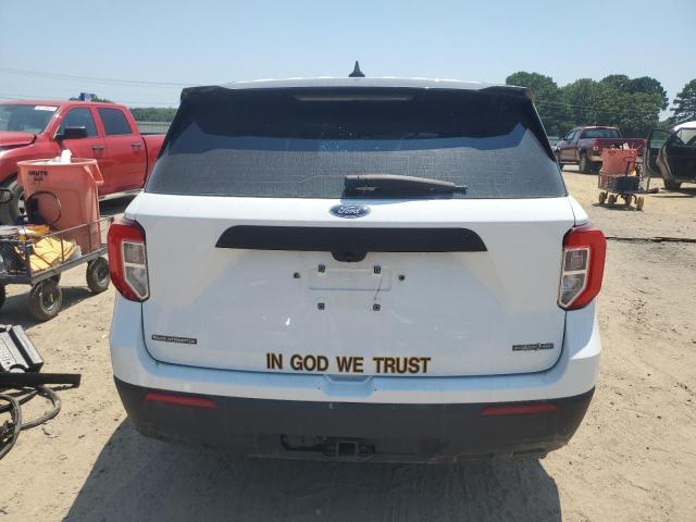 1FM5K8AC0NGA92406 - 2022 FORD EXPLORER POLICE INTERCEPTOR WHITE photo 6