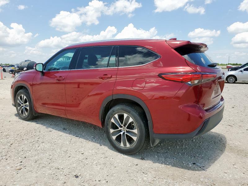 5TDGZRAH7MS042388 - 2021 TOYOTA HIGHLANDER XLE Czerwony zdjęcie 2