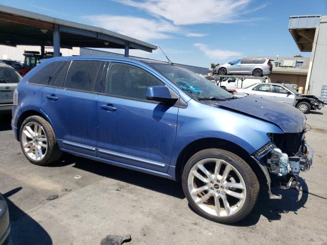 2FMDK4AC5ABA56751 - 2010 FORD EDGE SPORT BLUE photo 4