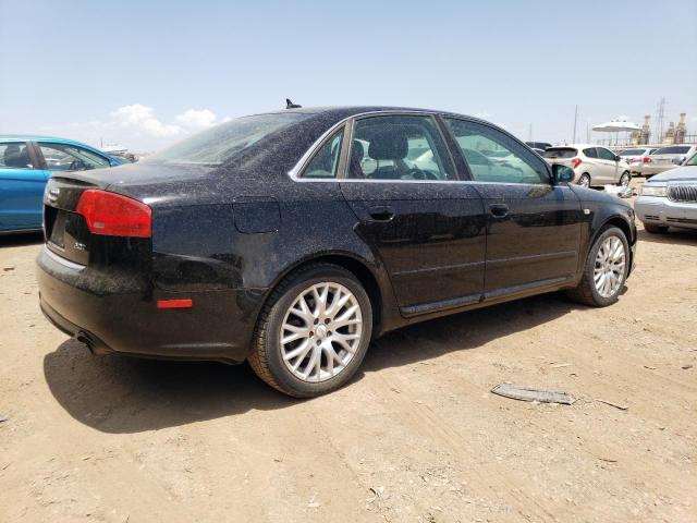 WAUAF78E28A168186 - 2008 AUDI A4 2.0T BLACK photo 3