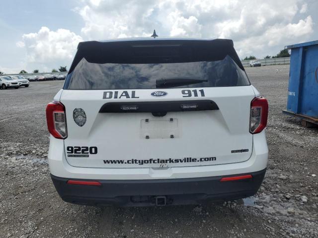 1FM5K8AB1NGA09220 - 2022 FORD EXPLORER POLICE INTERCEPTOR WHITE photo 6