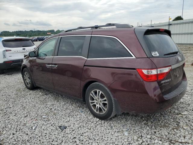 5FNRL5H67DB087794 - 2013 HONDA ODYSSEY EXL MAROON photo 2