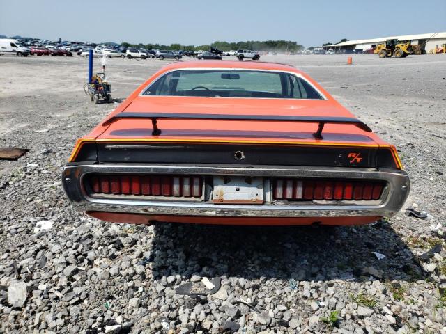 WH23G4G121872 - 1974 DODGE CHARGER ORANGE photo 6