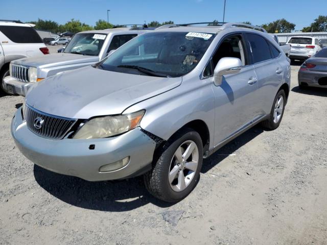 JTJZK1BA6A2406459 - 2010 LEXUS RX 350 SILVER photo 1