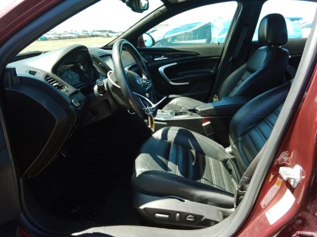 2G4GU5GX9G9205217 - 2016 BUICK REGAL GS BURGUNDY photo 7