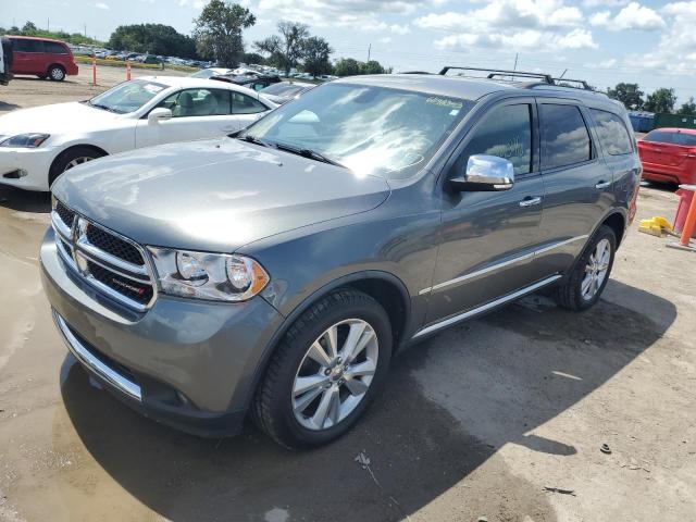 1D4RE4GG0BC734094 - 2011 DODGE DURANGO CREW GRAY photo 1