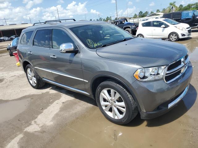 1D4RE4GG0BC734094 - 2011 DODGE DURANGO CREW GRAY photo 4