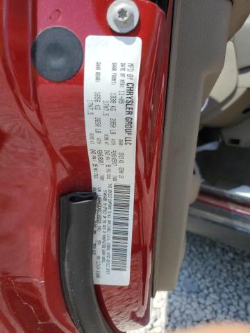 1J4RH4GKXAC109669 - 2010 JEEP COMMANDER SPORT ბურგუნდია ფოტო 10