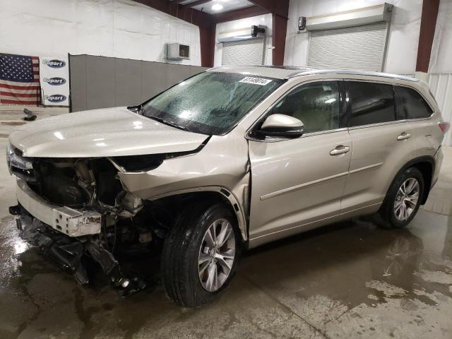 5TDJKRFH0FS214458 - 2015 TOYOTA HIGHLANDER XLE GOLD photo 1