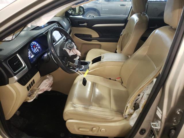 5TDJKRFH0FS214458 - 2015 TOYOTA HIGHLANDER XLE GOLD photo 7