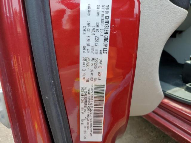 2C4RC1BG9FR618141 - 2015 CHRYSLER TOWN & COU TOURING Qırmızı foto 14