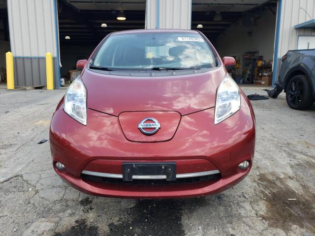 1N4AZ0CP4EC333784 - 2014 NISSAN LEAF S RED photo 5