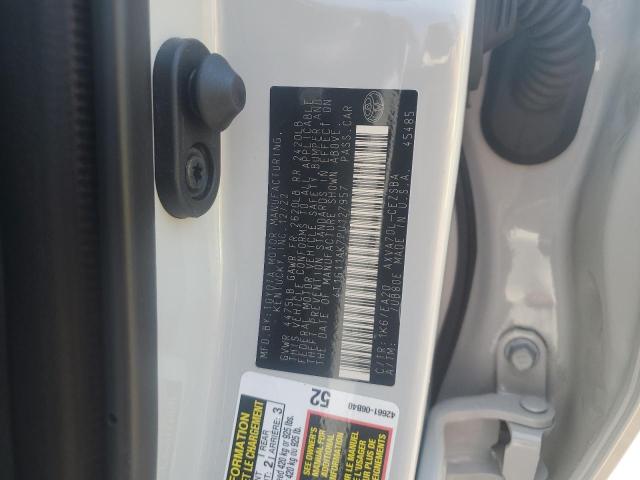 4T1G11AK7PU127957 - 2023 TOYOTA CAMRY SE NIGHT SHADE WHITE photo 12