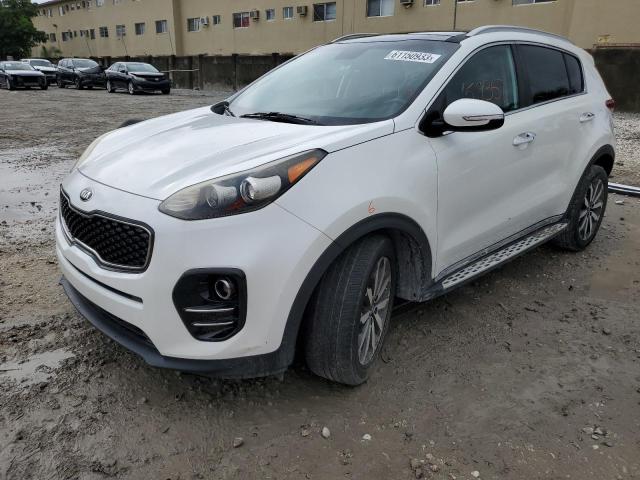 KNDPN3ACXH7153143 - 2017 KIA SPORTAGE EX WHITE photo 1