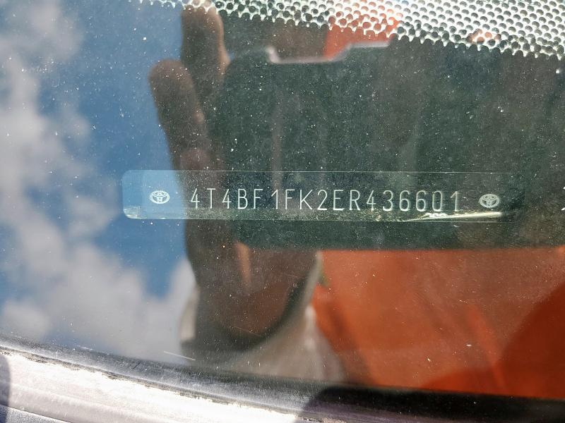 4T4BF1FK2ER436601 - 2014 TOYOTA CAMRY L SILVER photo 12