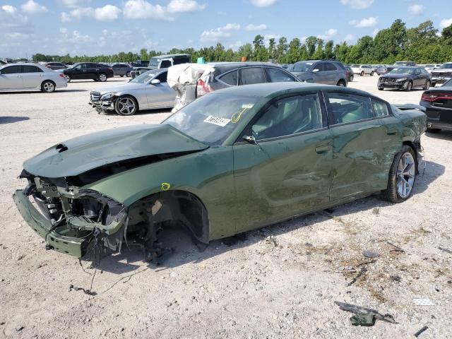 2C3CDXHG5NH161513 - 2022 DODGE CHARGER GT GREEN photo 1