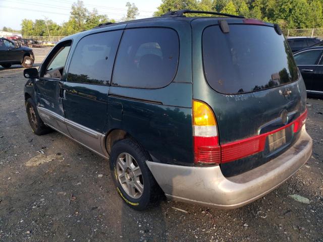 4M2ZV14T12DJ12685 - 2002 MERCURY VILLAGER ESTATE GREEN photo 2