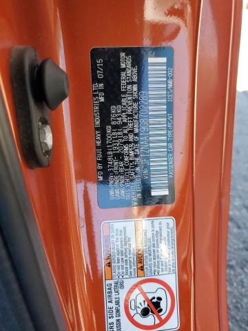 JF1ZNAA19G8702289 - 2016 TOYOTA SCION FR-S ნარინჯისფერი ფოტო 12