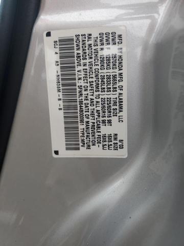 5FNRL18644B000961 - 2004 HONDA ODYSSEY EX Argent photo 13