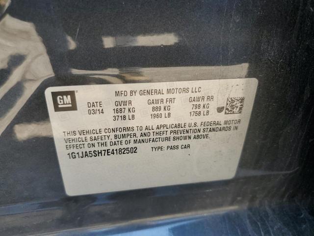 1G1JA5SH7E4182502 - 2014 CHEVROLET SONIC LS Boz foto 12