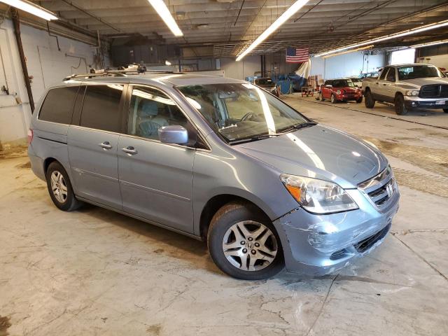 5FNRL38767B075637 - 2007 HONDA ODYSSEY EXL BLUE photo 4