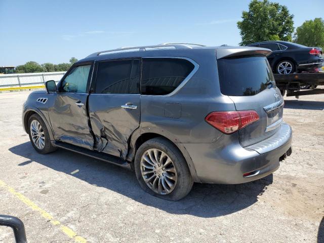 JN8AZ2NE3F9084592 - 2015 INFINITI QX80 GRAY photo 2