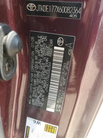 JTKDE177X60082364 - 2006 TOYOTA SCION TC 紫色 照片 12