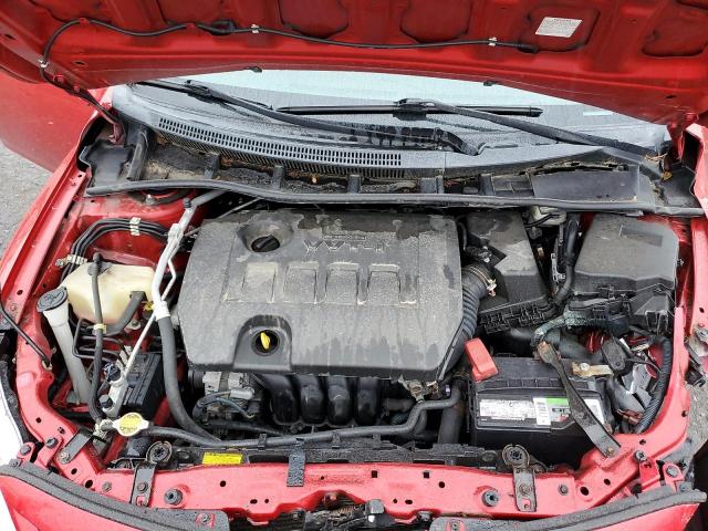 5YFBU4EE2DP199346 - 2013 TOYOTA COROLLA BASE 红色 照片 11