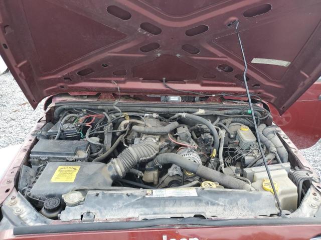 1J4FA24159L790939 - 2009 JEEP WRANGLER X BURGUNDY photo 11